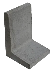 (H) L-element 60x40x40x8 grijs-Voor de realisatie van hoogteverschillen