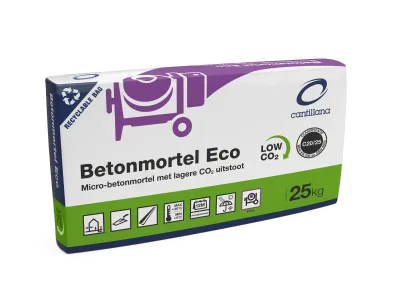 Cantillana Betonmortel C20/25 XC3 PE zak 25kg-Enkel water toevoegen om gebruiksklaar te maken