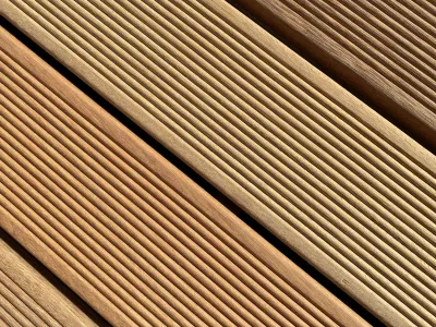 Bangkirai terrasplank v-groeven Premium 1