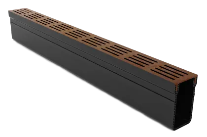 Star Drain 65/100 Lijngoot - Roestbruin (Cortenstalen) 100cm-Optimale waterafvoer