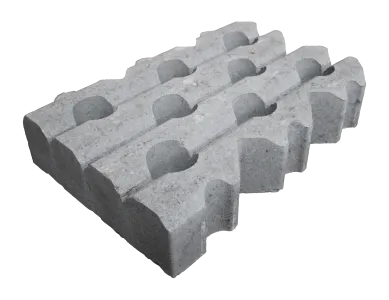 Grasbetontegel type D 40x60x12(40 cm. zijde vlak) K85911 BK15-Waterdoorlatend