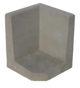 (H) Hoek L-element 50x40x40x8 grijs-Voor de realisatie van hoogteverschillen