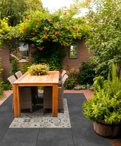 Ceramiton Coltano Carbone 60x60x4cm-Onderhoudsarm