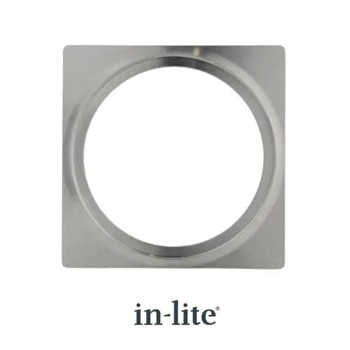 In-Lite PLATE 1 afdekplaat rvs geschikt voor Big Flux - Luna-