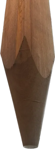 Paal Niove 68x68mm glad/geribd en gepunt FSC®100% 275cm-