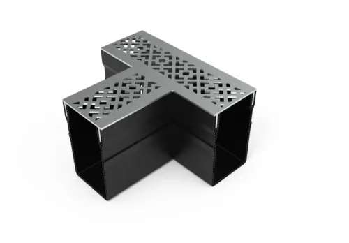 Star Drain 65/100 T-stuk - Diamond-Line (RVS-Inox)-Optimale waterafvoer