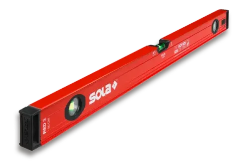 SOLA Aluminium waterpas Big Red 3 180cm-Geschikt voor professionele projecten
