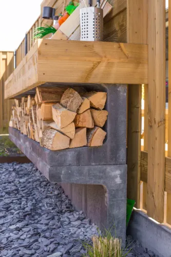 (H) U-element 40x50x40 Antraciet-Decoratief product met een robuuste uitstraling