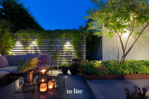 In-Lite Ace Down Wall 100-230V - Rosé Silver-Weersbestendig