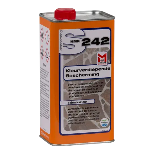 HMK S242 - Kleurverdiepende Impregneer 1Ltr-Geeft bescherming tegen vervuiling