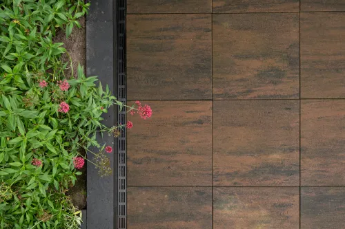 Tremico Brons 60x60x6cm-Tegel gemaakt met kleurmineralen