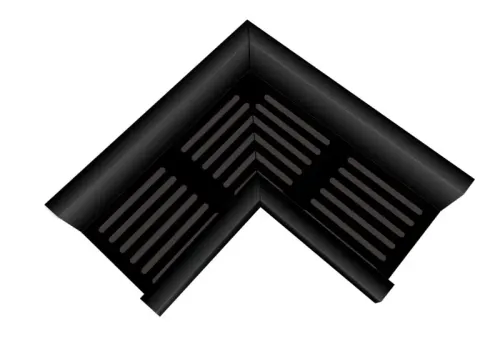 Top Stone 100/100 Hoekstuk - Zwart (Aluminium)-Optimale waterafvoer