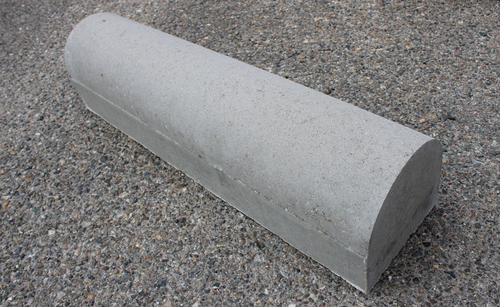 208991 Parkeerstootband 2-zijdig recht 20x20x80cm Grijs