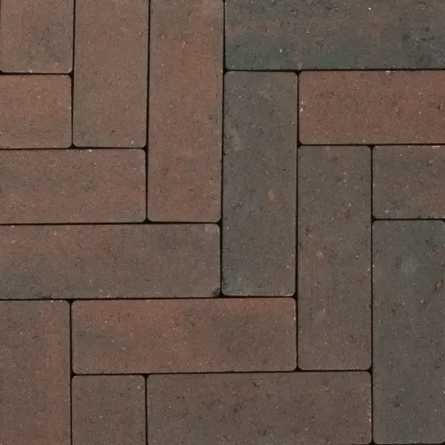 Strackstone+ Dikformaat 21x7x8 vlak wijnrood/antraciet genuanceerd PL3-Verscheidenheid aan mogelijkheden