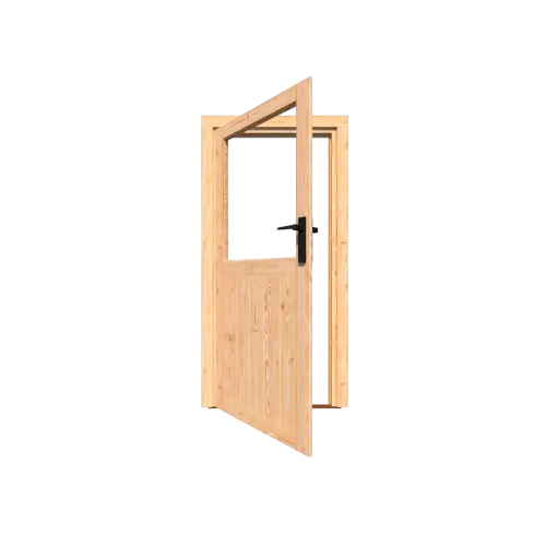 Excellent/Elegant Enkele deur Douglas Glas (losse roedes) Li-Inclusief hang- en sluitwerk