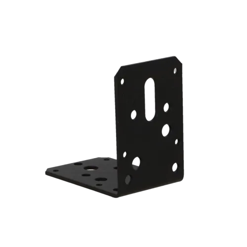 Hoekanker z/rilL 90x90x60mm zwart TXT p/stuk-