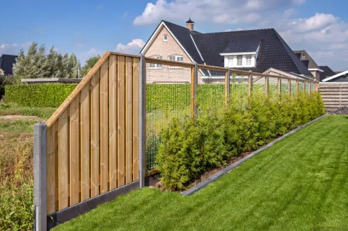 Tuinscherm Breukelen (19+2) Grenen groen geïmpreg.180/90x180-