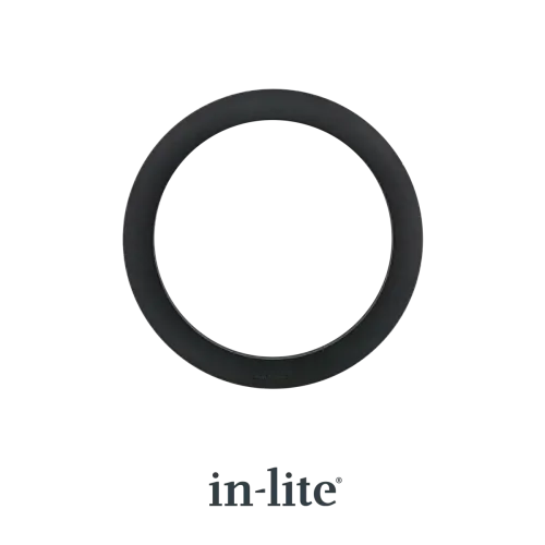 In-Lite RING 68 grondspot accessoire Black voor BOX1-PLATE 1-
