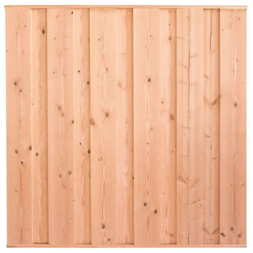 Tuinscherm Doorn 11-planks Douglas fijnbezaagd 180x180cm-Onbehandeld Douglas