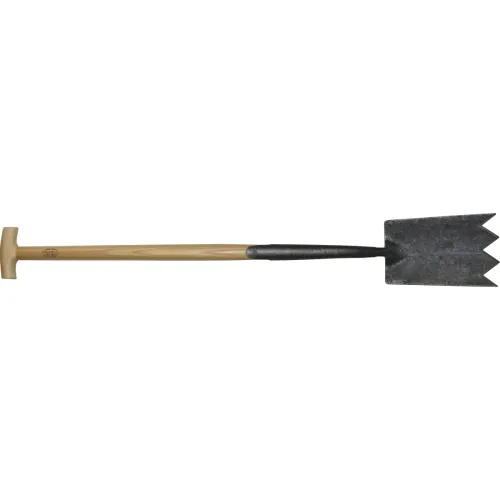Zwanehals spade met lip essen steel 750mm-