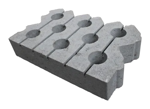 Grasbetontegel type J 40x60x12(60 cm. zijde vlak + bovenzijde vlak) K85912 klasse B BK15 GRN+-