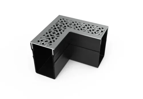 Star Drain 65/100 Hoekstuk - Diamond-Line (RVS-Inox)-Optimale waterafvoer