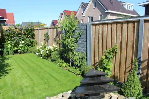 Tuinscherm Breukelen (19+2) Grenen groen geïmpregn.180x180cm-