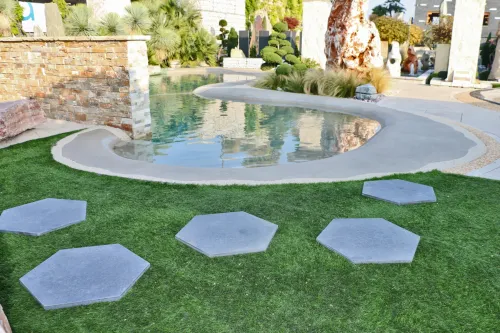 Staptegel Hexagon Basalto o60x52x2cm-