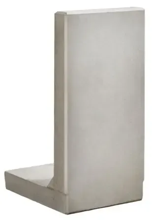 L-Element 50x30x50x10cm Zichtbeton-Geschikt voor een trap of verhoogd bloemborder