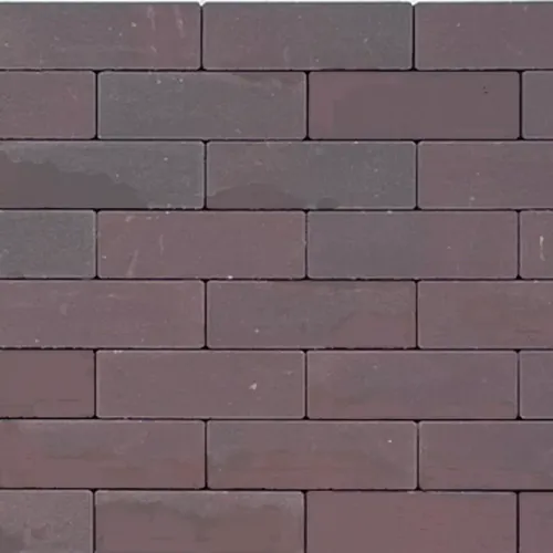 Strackstone Kera GRN+ Dikformaat 21x7x8 vlak elleboogverband rood/bruin genuanceerd PL2-Deklaag van gerecycled keramisch (rest)materiaal