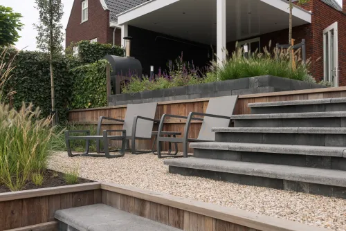 Limburgs Wit Grind 8-16mm 25kg-Uitstekend te combineren met verschillende tuinstijlen