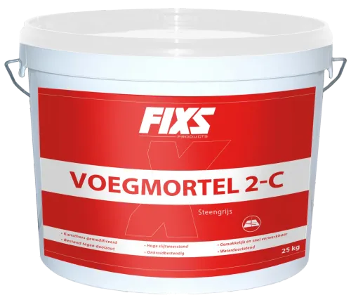 Fixs Voegmortel 2 Componenten Grijs 25kg-Gemakkelijk en snel verwerkbaar