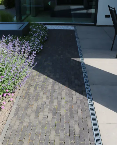 Trommelsteen 20x5x7 antraciet-