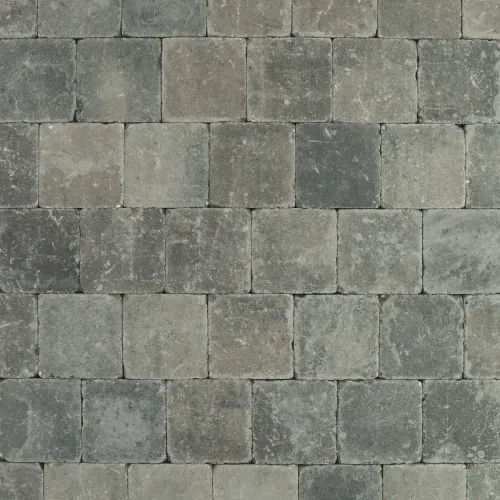Trommelsteen 15x15x6 grijs/zwart genuanceerd spec-Verscheidenheid aan mogelijkheden