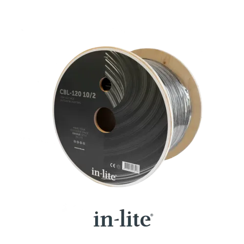 In-Lite Laagspanningskabel type CBL-10/2 12V 2-aderig 120mtr-