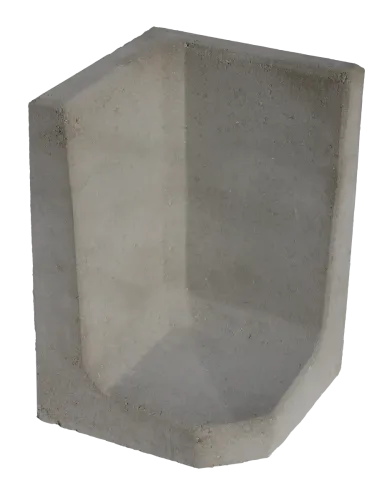 (H) Hoek L-element 60x40x40x8 grijs-Functioneel