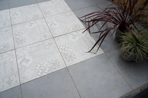 Ceramiton Titan 60x60x4cm Mosaïc Silver-