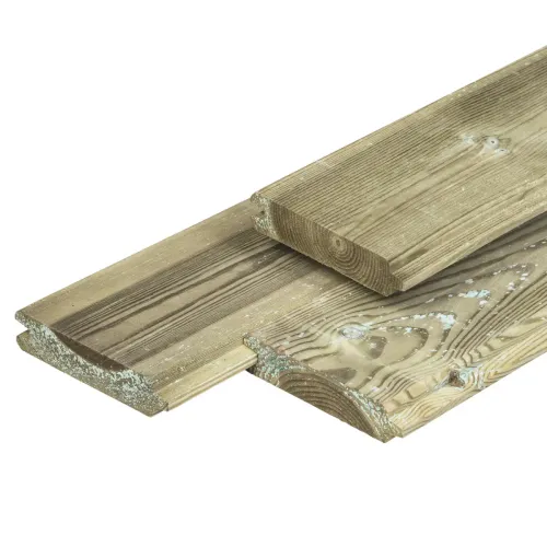 Blokhutprofiel Grenen Groen geimpregn.Geschaafd 2