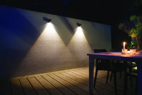 In-Lite Ace Down Wall 12V - Rosé Silver-Weersbestendig