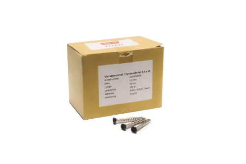 Vlonderschr.ZwartRVS 5x40(200)-