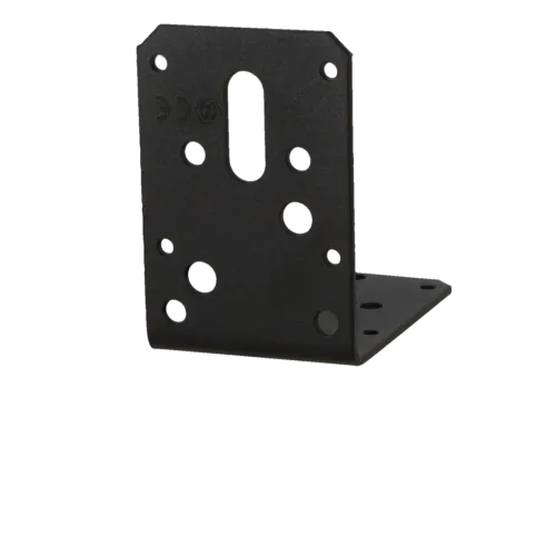 Hoekanker z/rilL 90x90x60mm zwart TXT p/stuk-