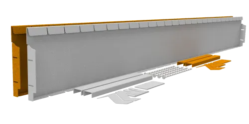 Flexline Corten 24cm L=216cm