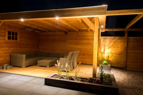 Hexaline Goot met Zwart Rooster 100cm-