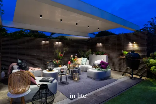 In-Lite Scope Ceiling 12V-Geschikt voor het verlichten van een pergola en overkapping