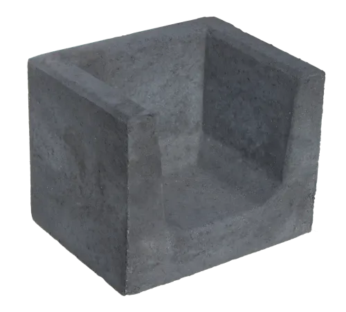 (H) Hoek U-element 40x50x40 Antraciet-Voor de realisatie van hoogteverschillen