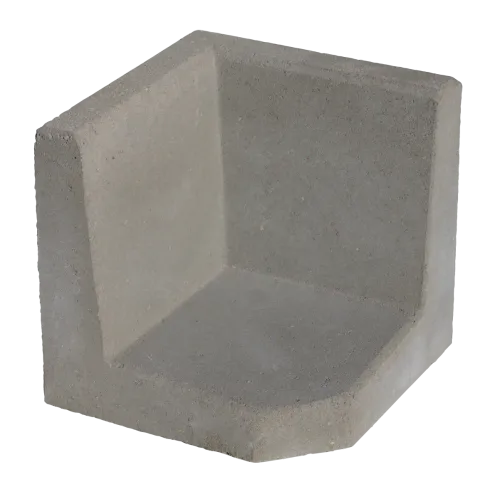 L-Hoekelement 40x40x40cm Grijs-Voor de realisatie van hoogteverschillen