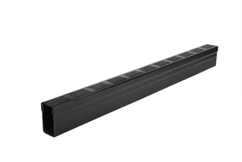 Star Drain 65/100 Lijngoot - Zwart (Aluminium) 100cm-Optimale waterafvoer