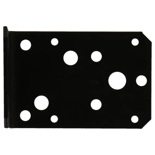 Hoekanker z/rilL 90x90x60mm zwart TXT p/stuk-