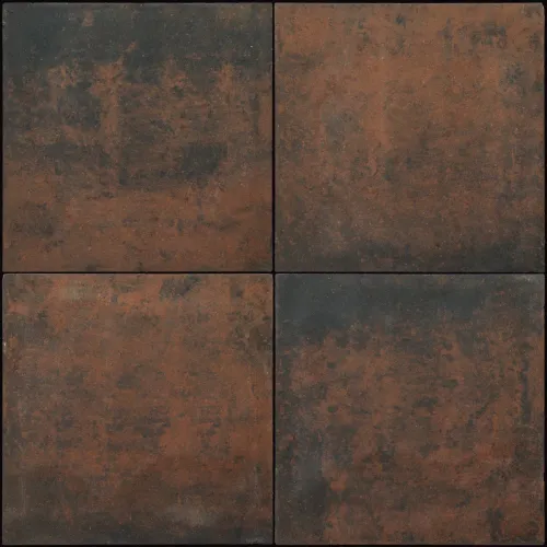 Carré tegel 50x50x5 vlak KOMO nero castano-