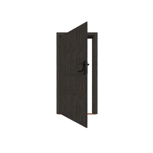 Excellent/Elegant Enkele deur Zwart Dicht Linksdraaiend-Inclusief hang- en sluitwerk